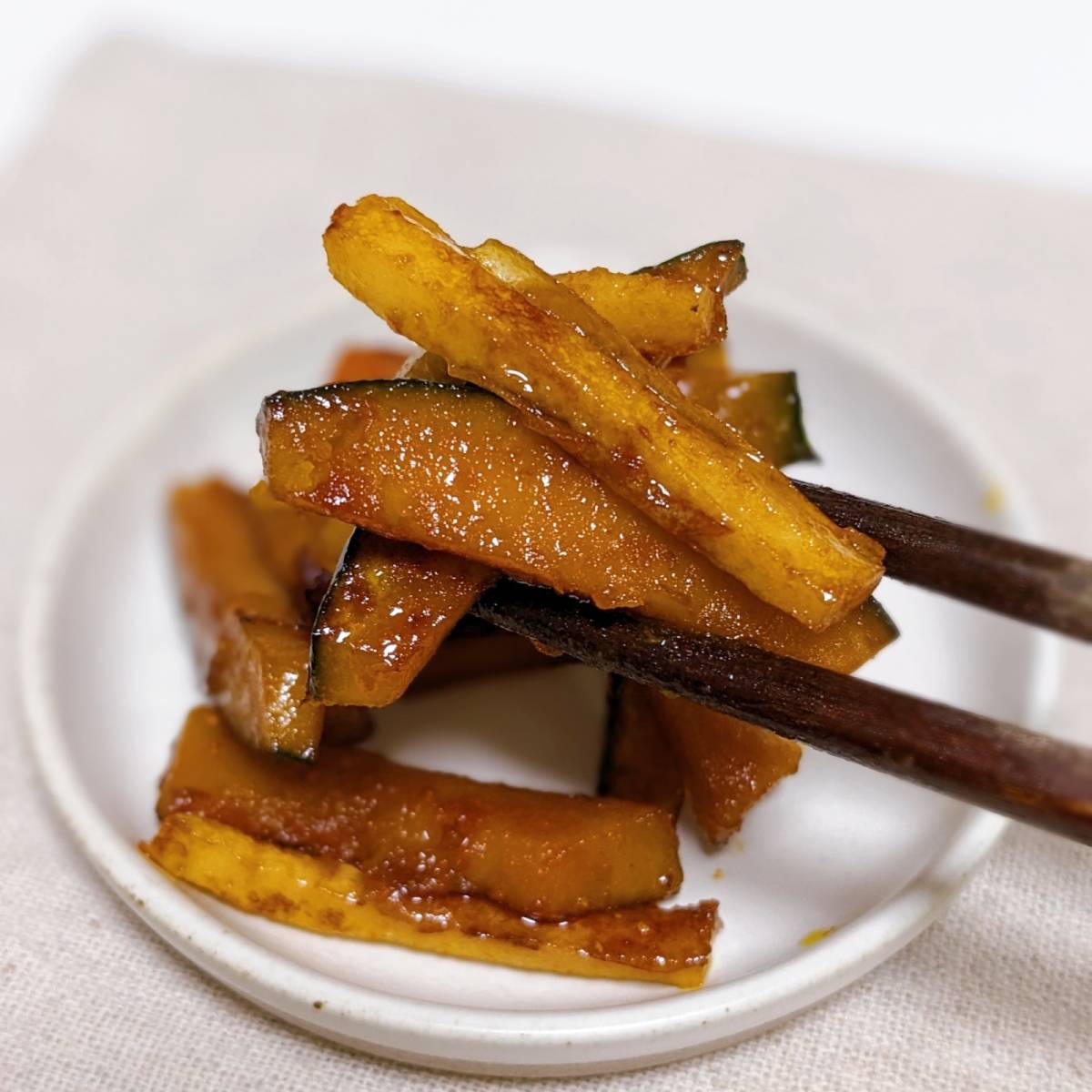 グループ公式の「やみつききんぴら！かぼちゃでかんたんおつまみ！」のレシピ