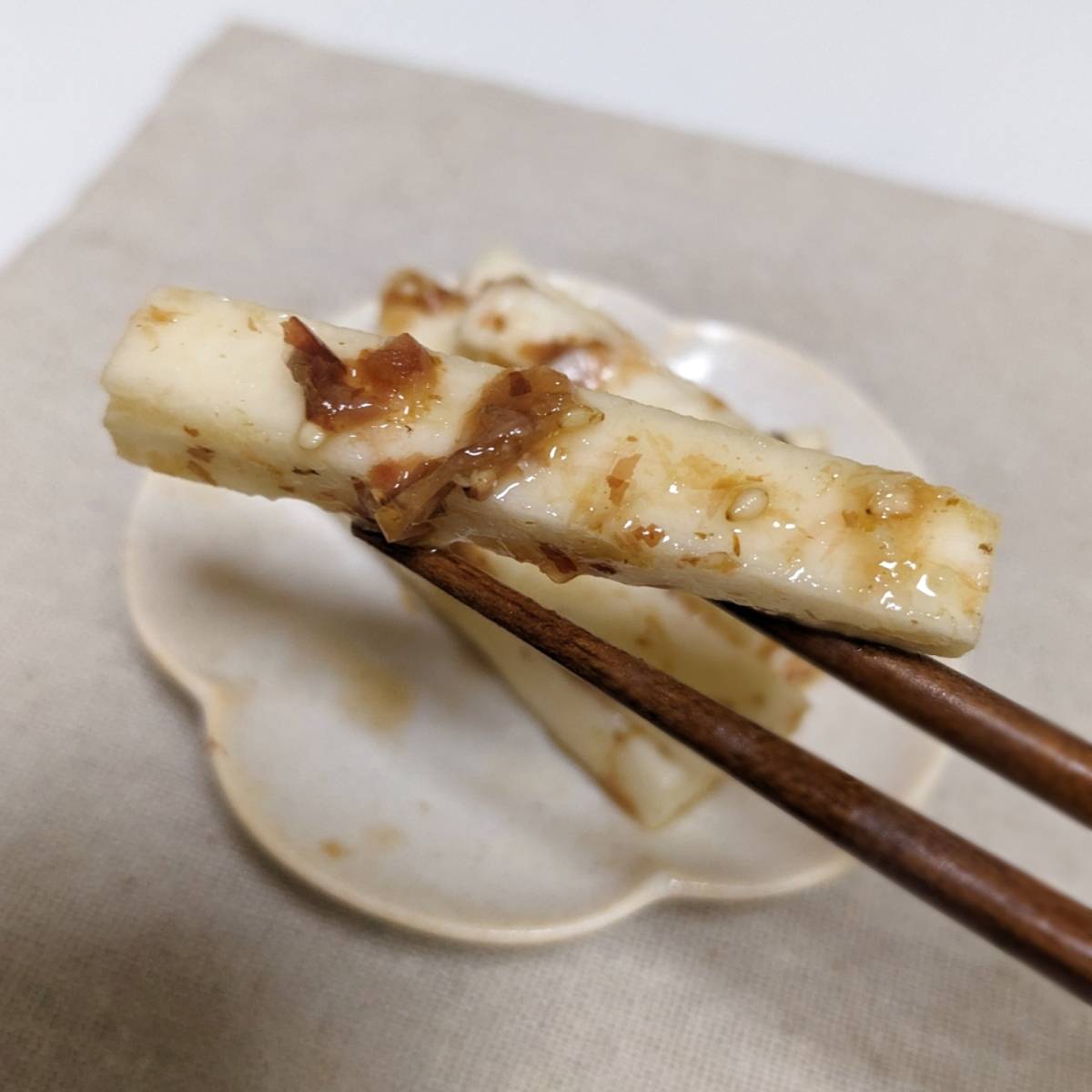 ヤマキ公式の「長いものわさび漬け」のレシピ