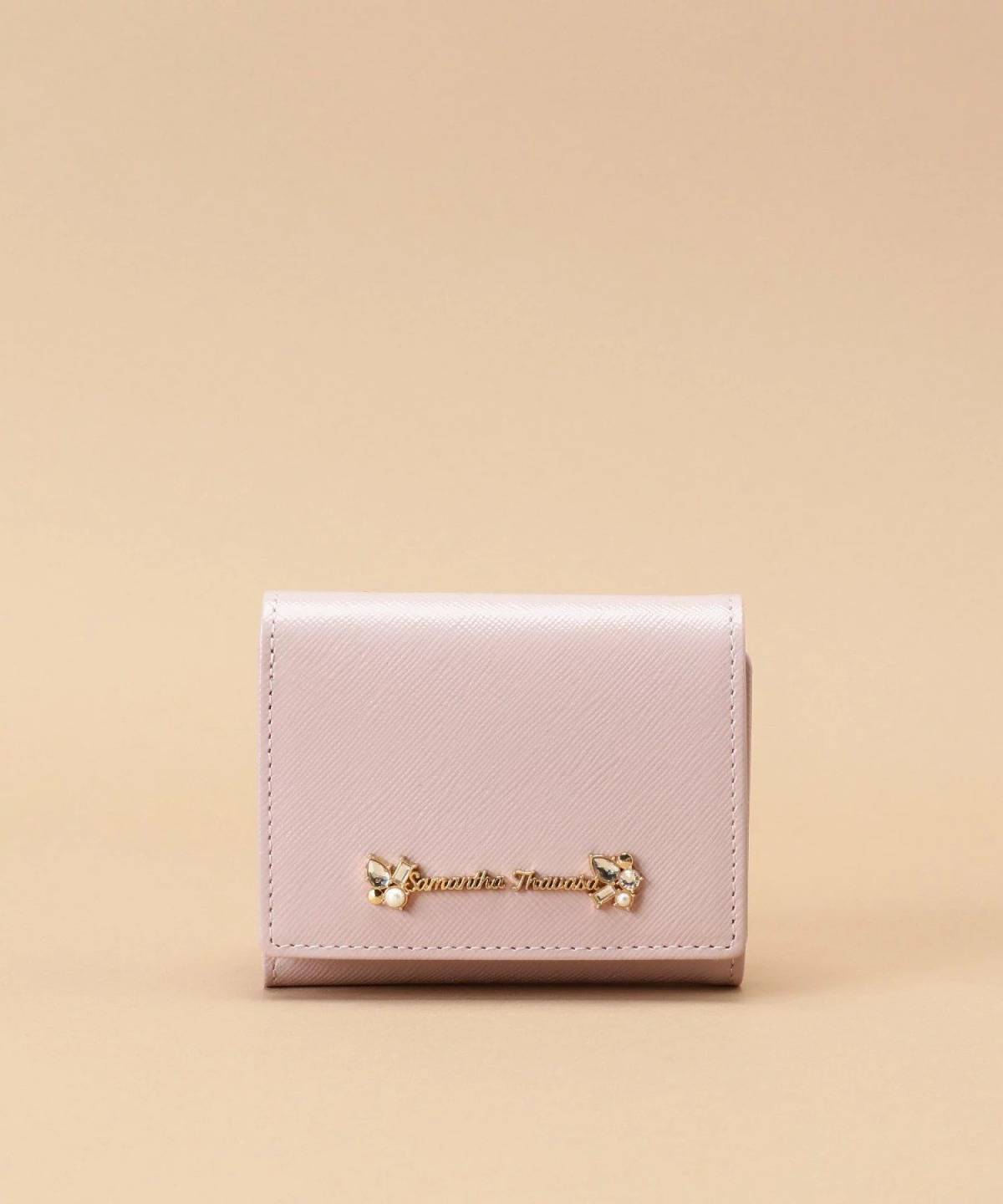 Samantha Thavasa ラメレザービジュー ミニ財布