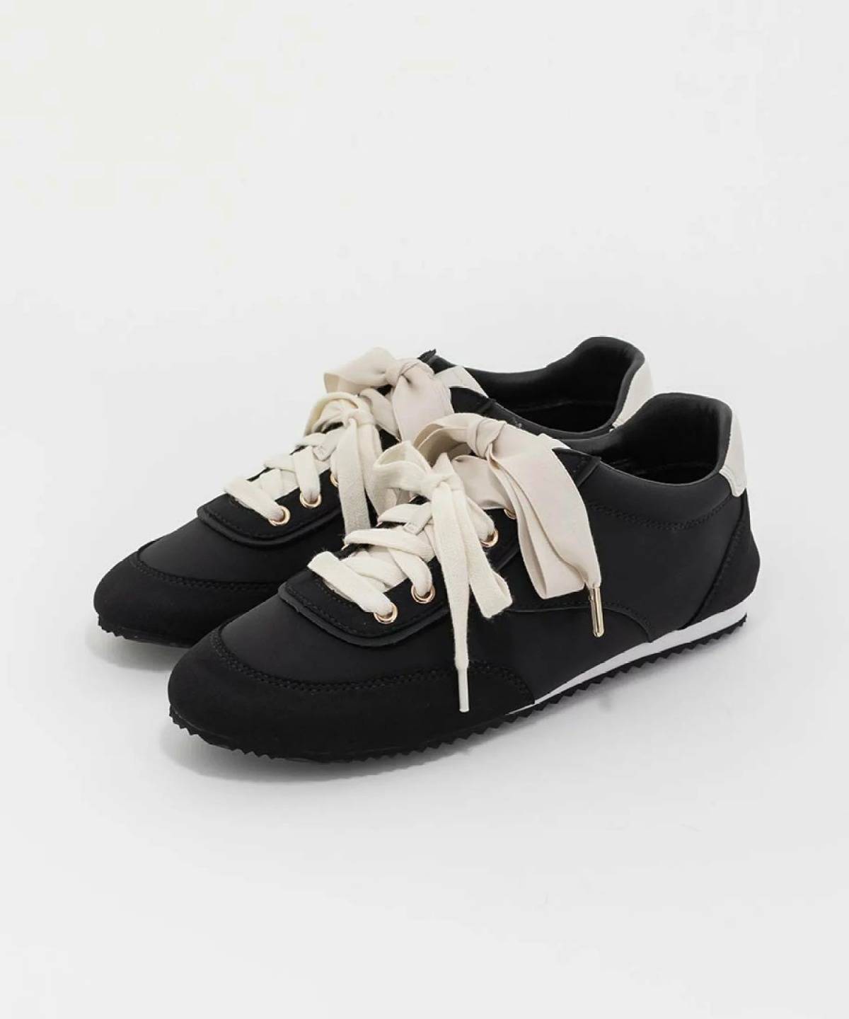 RANDA ダブルリボンロープロファイルスニーカー