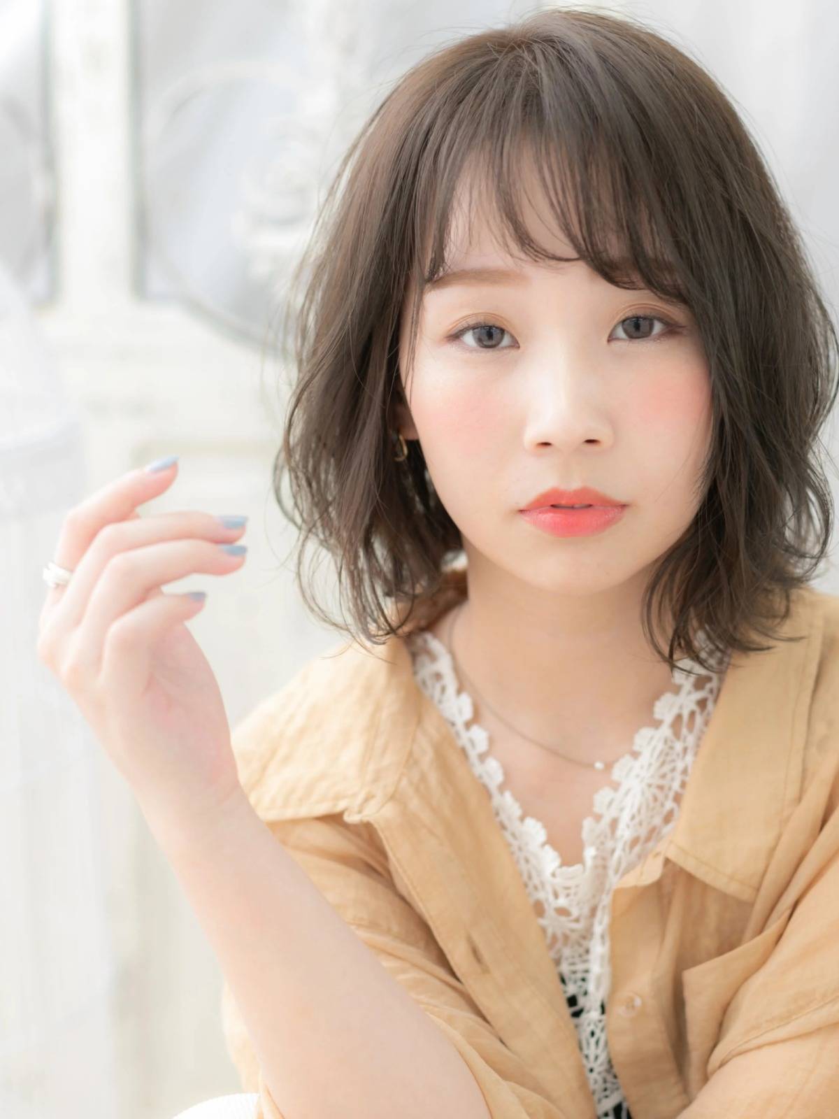 くせ毛風軽やかボブ