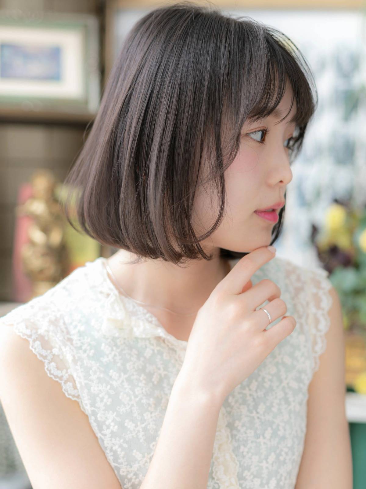 まとまり感前下がりボブ