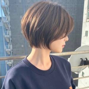  まとまり感シンプルボブ 