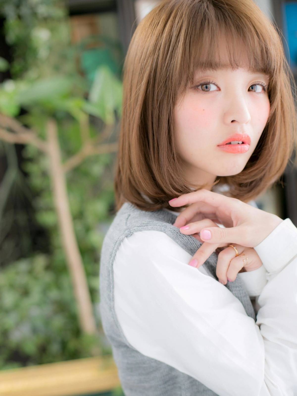 シンプルロングボブ