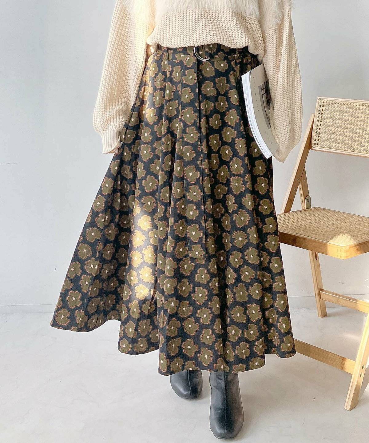 冬コーデの女性