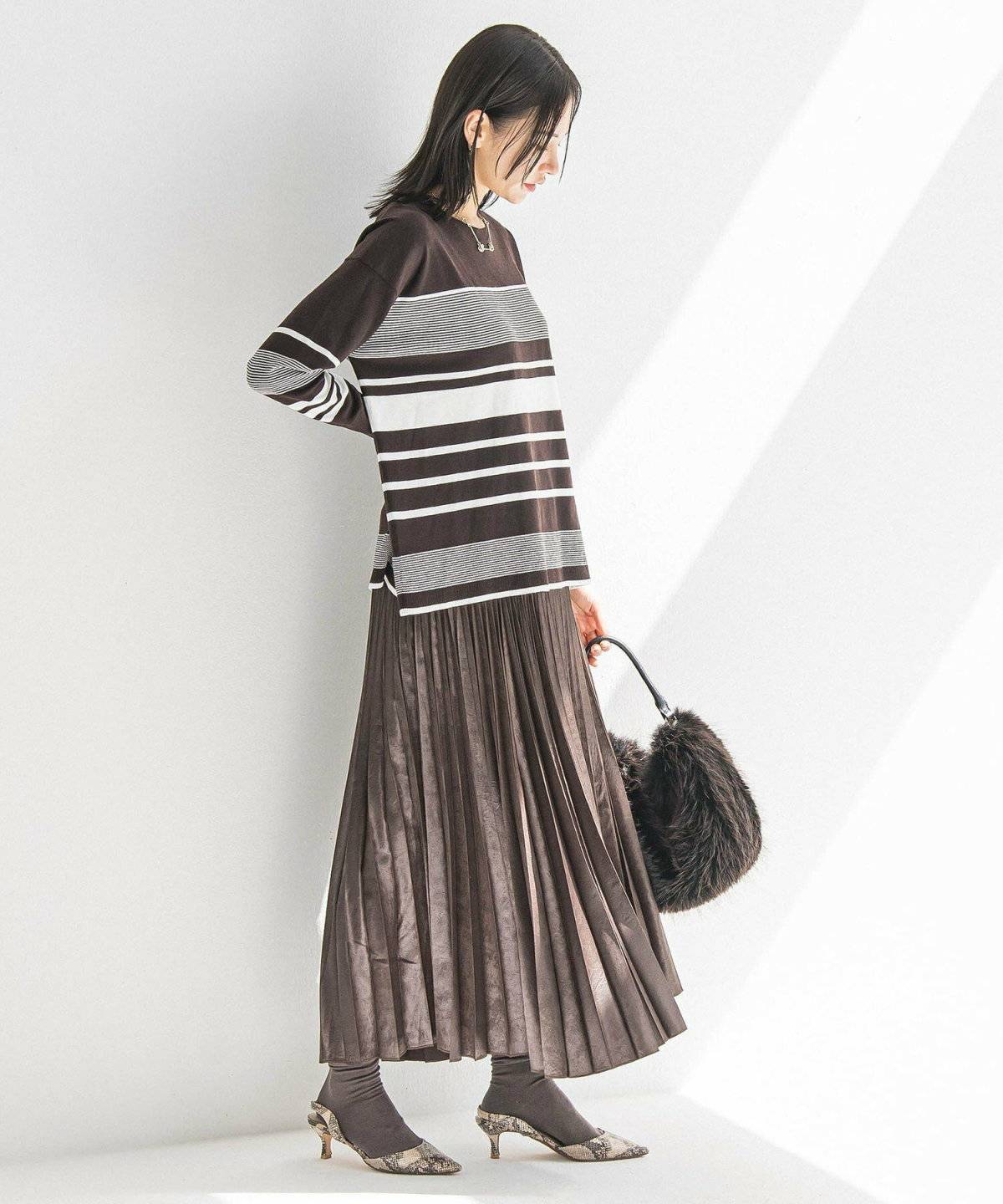 冬コーデの女性