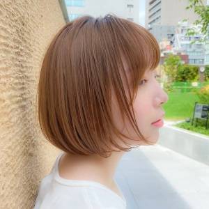  広がりにくいボブ 