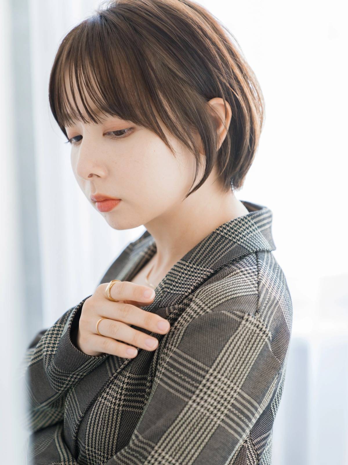 まとまり感丸みボブ