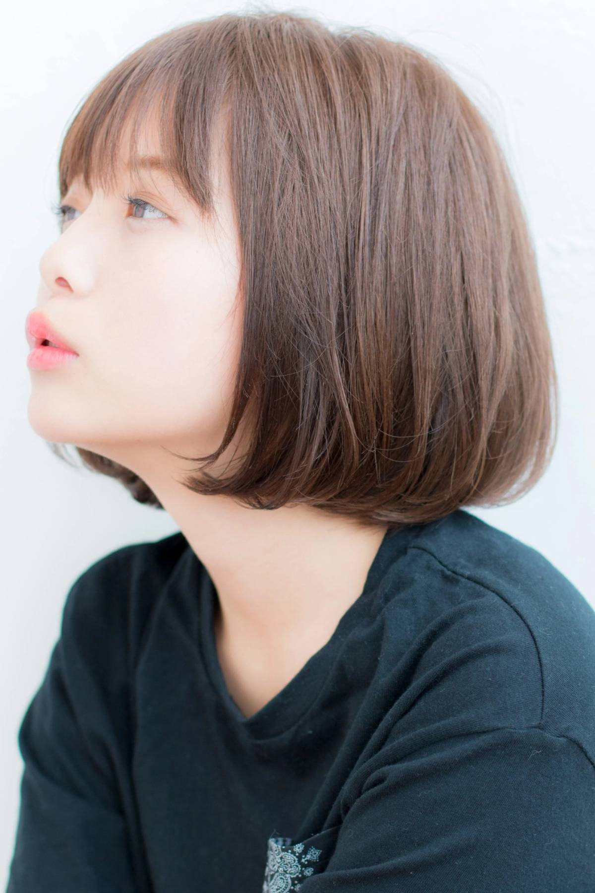 シンプル丸みボブ