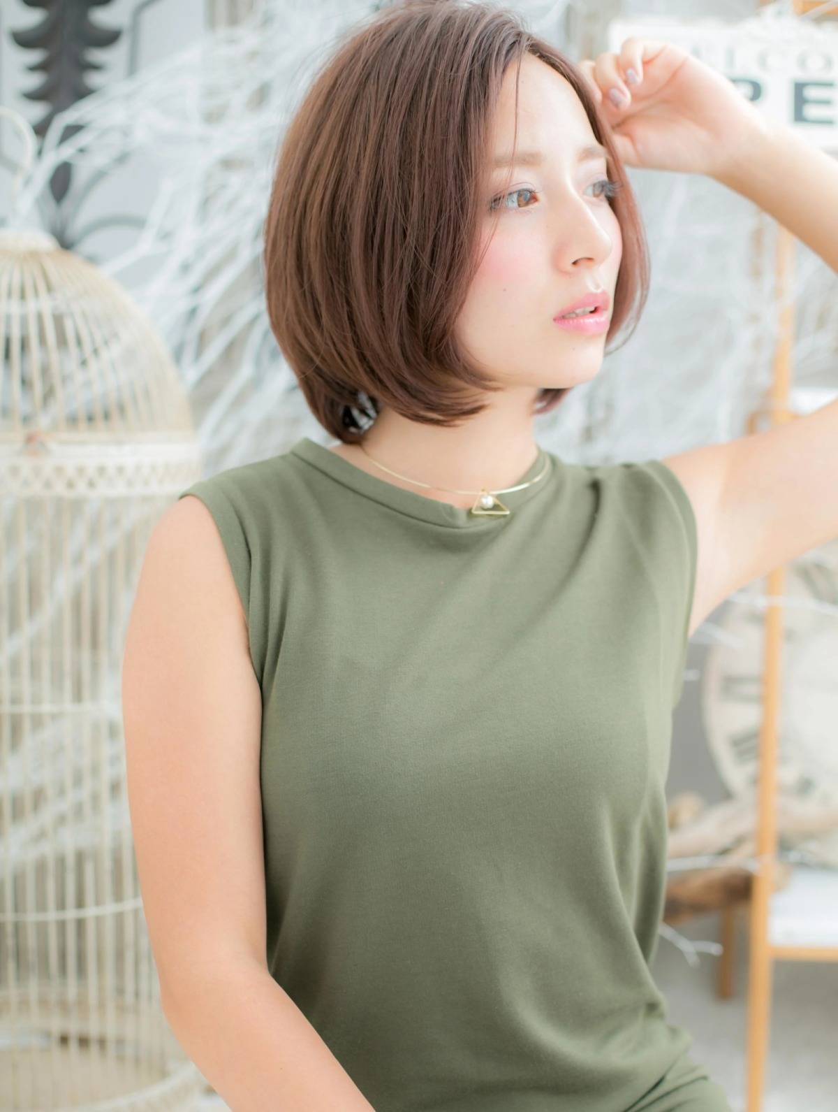 ボリュームがないボブ