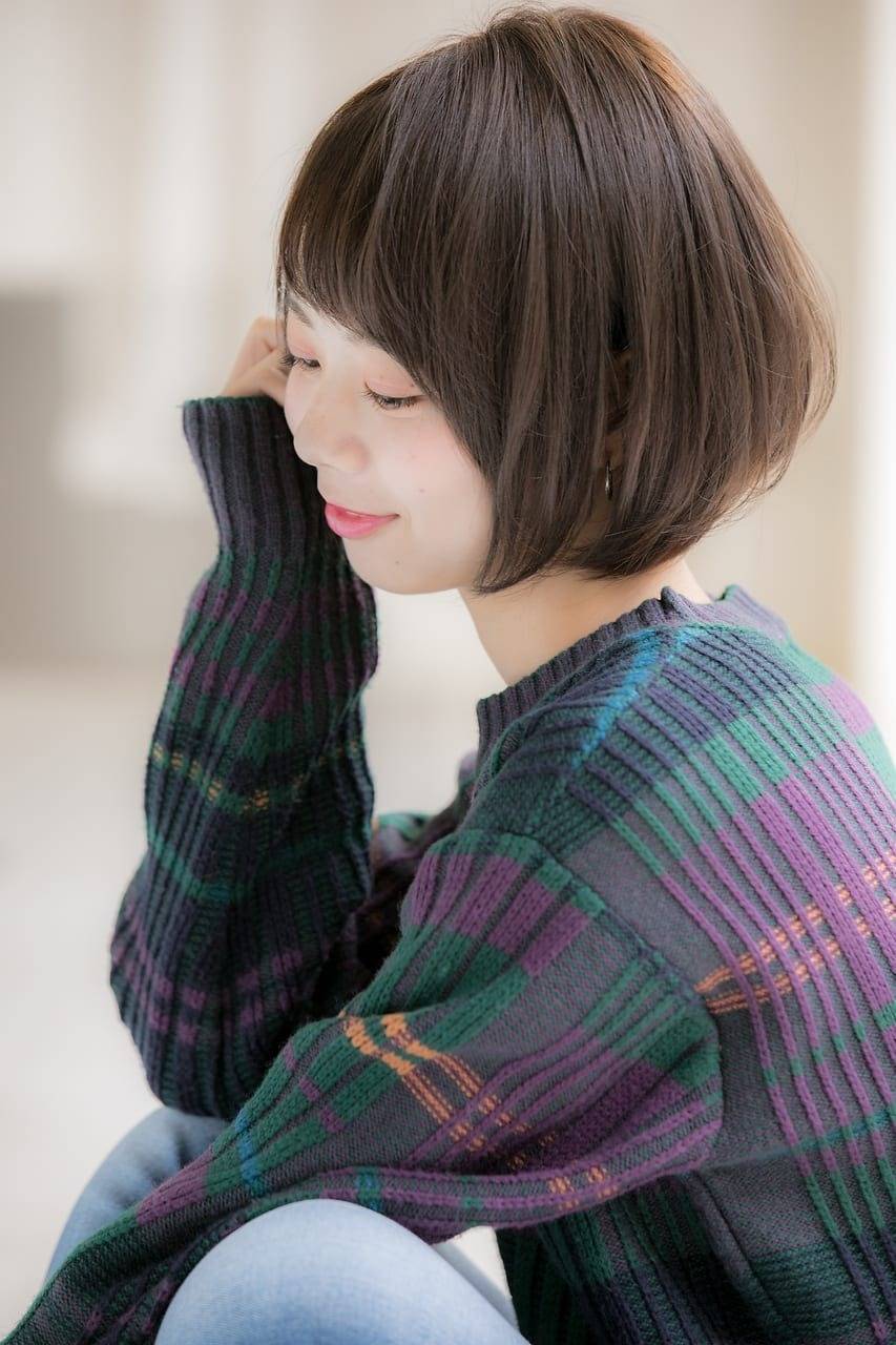 広がりにくい丸みショート