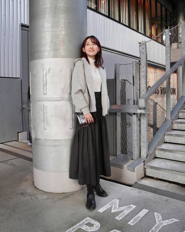 パーカーのインナーに選ぶ♡