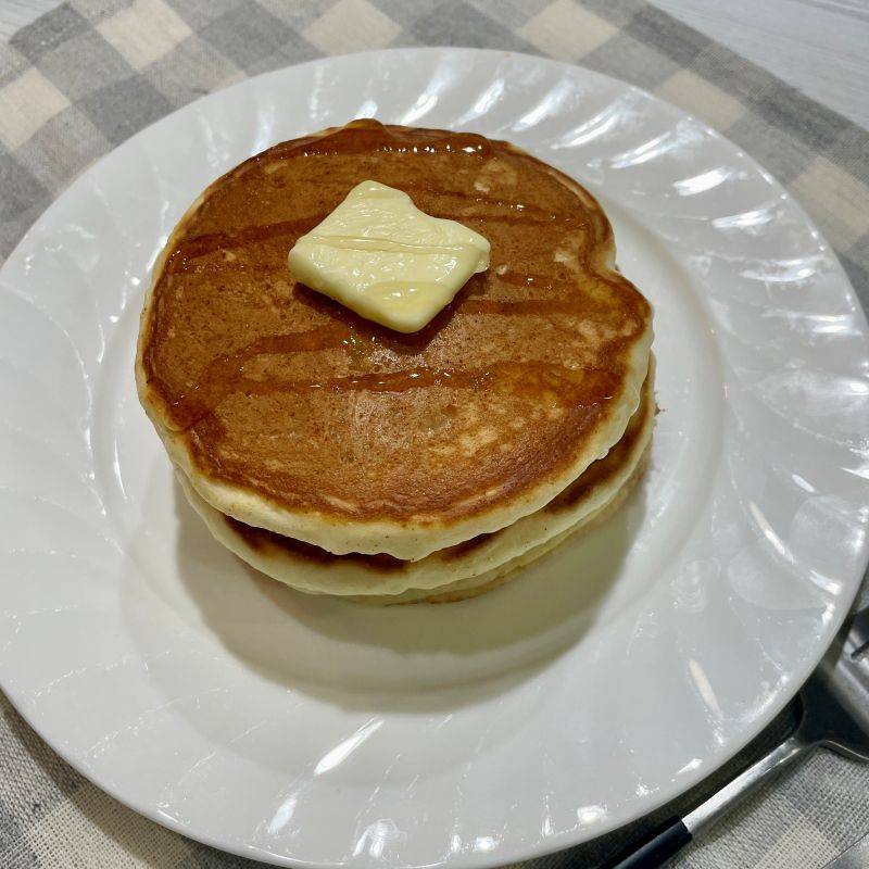 森永公式の「たまごを使わないホットケーキ」のレシピ