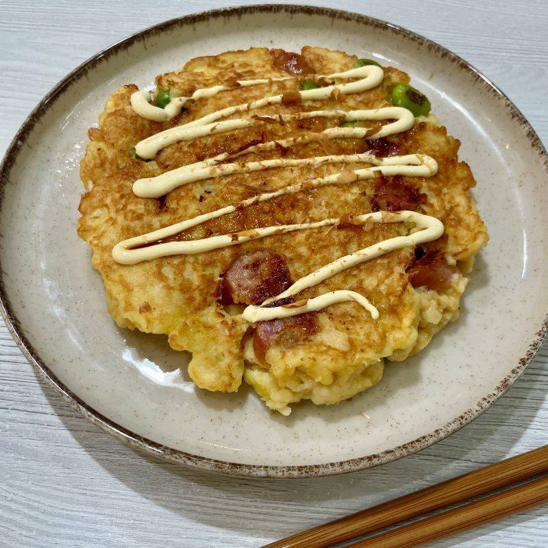 JA全農の「ヘルシーなお好み焼き」のレシピ