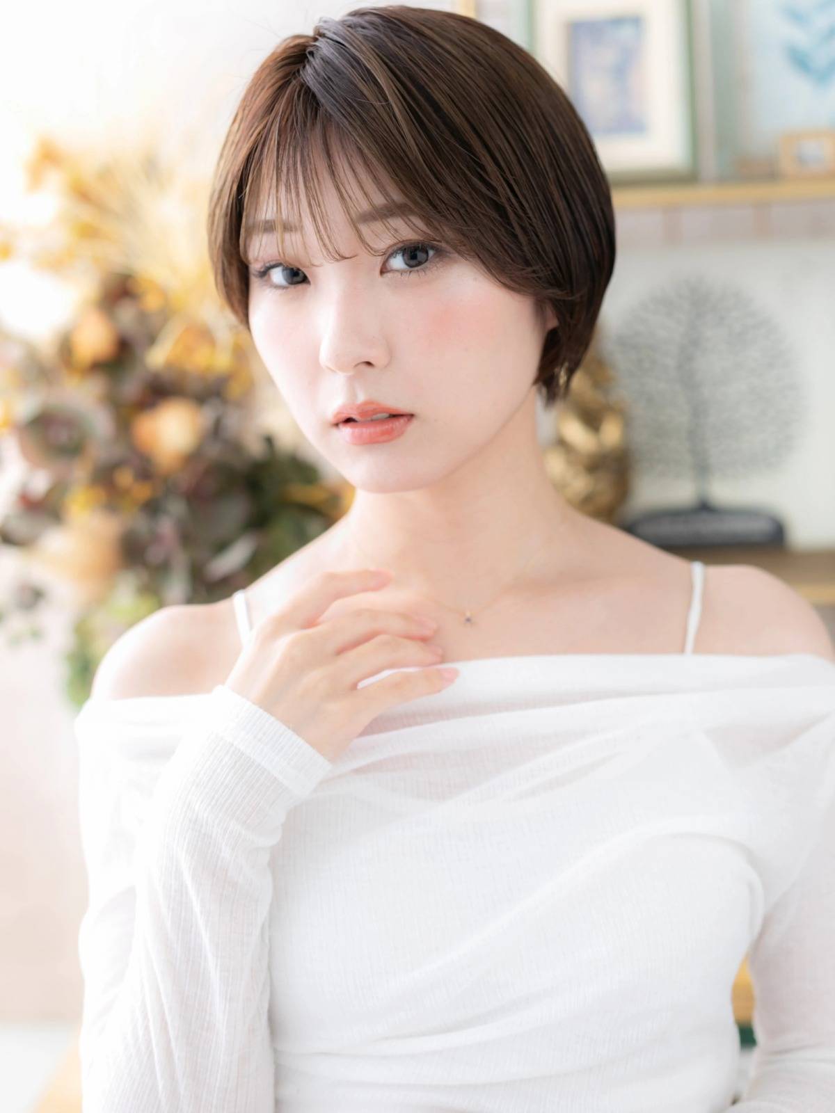 前下がりマッシュショート