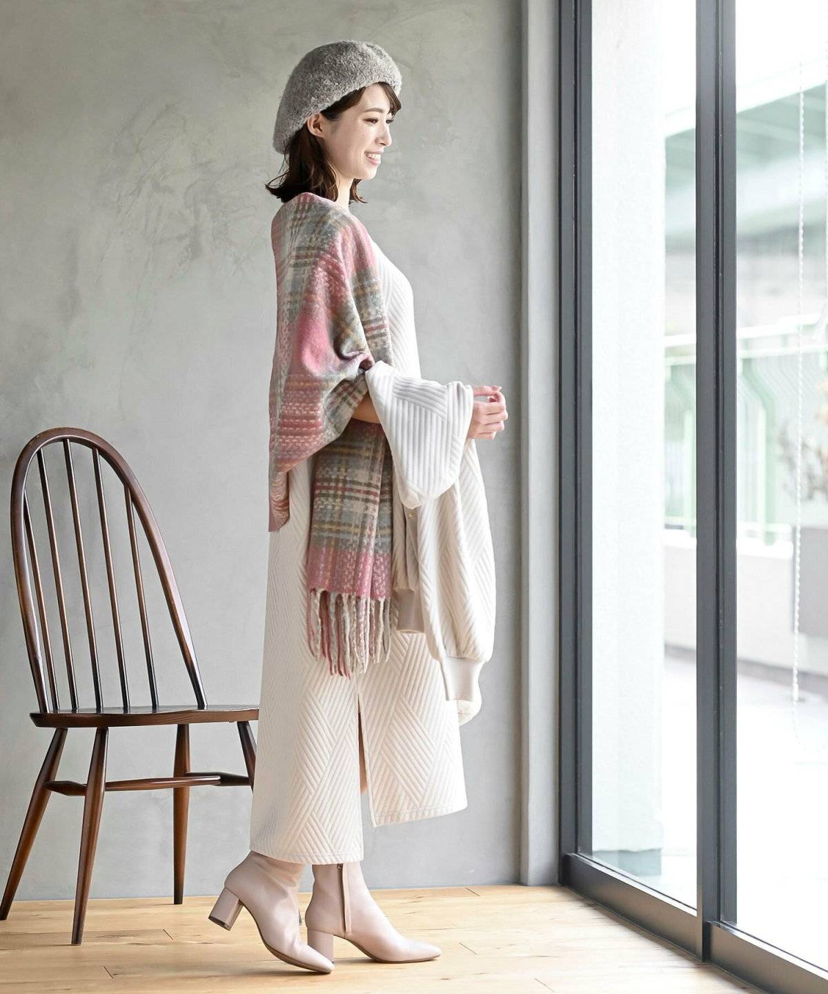 ベレー帽コーデ