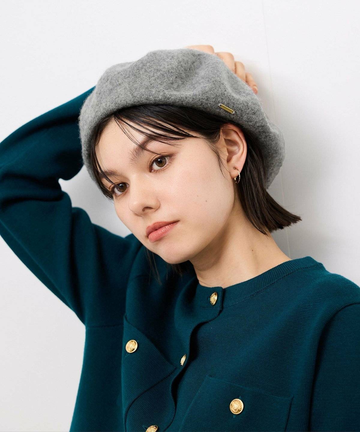 ベレー帽コーデ