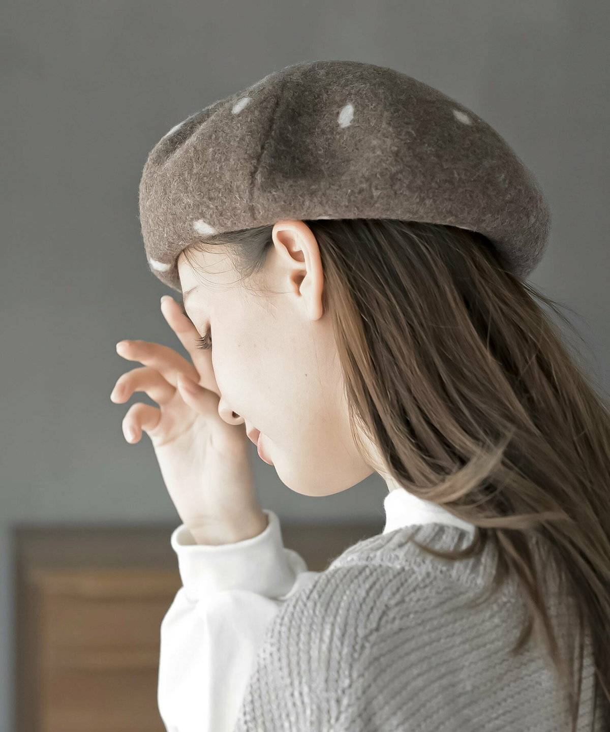 ベレー帽コーデ