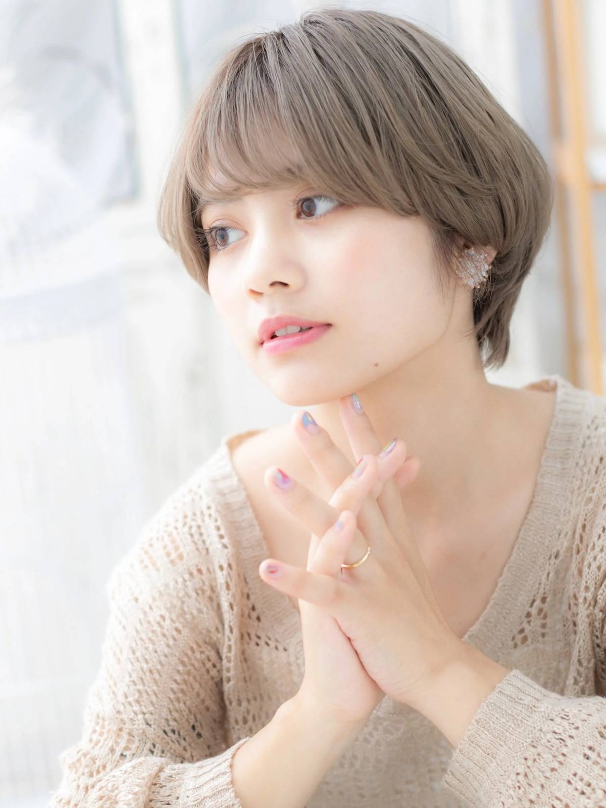 外国人風マッシュウルフショート