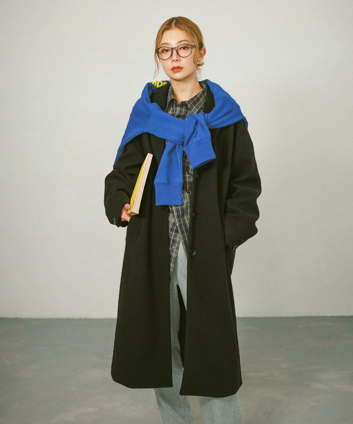 ロングコートコーデ