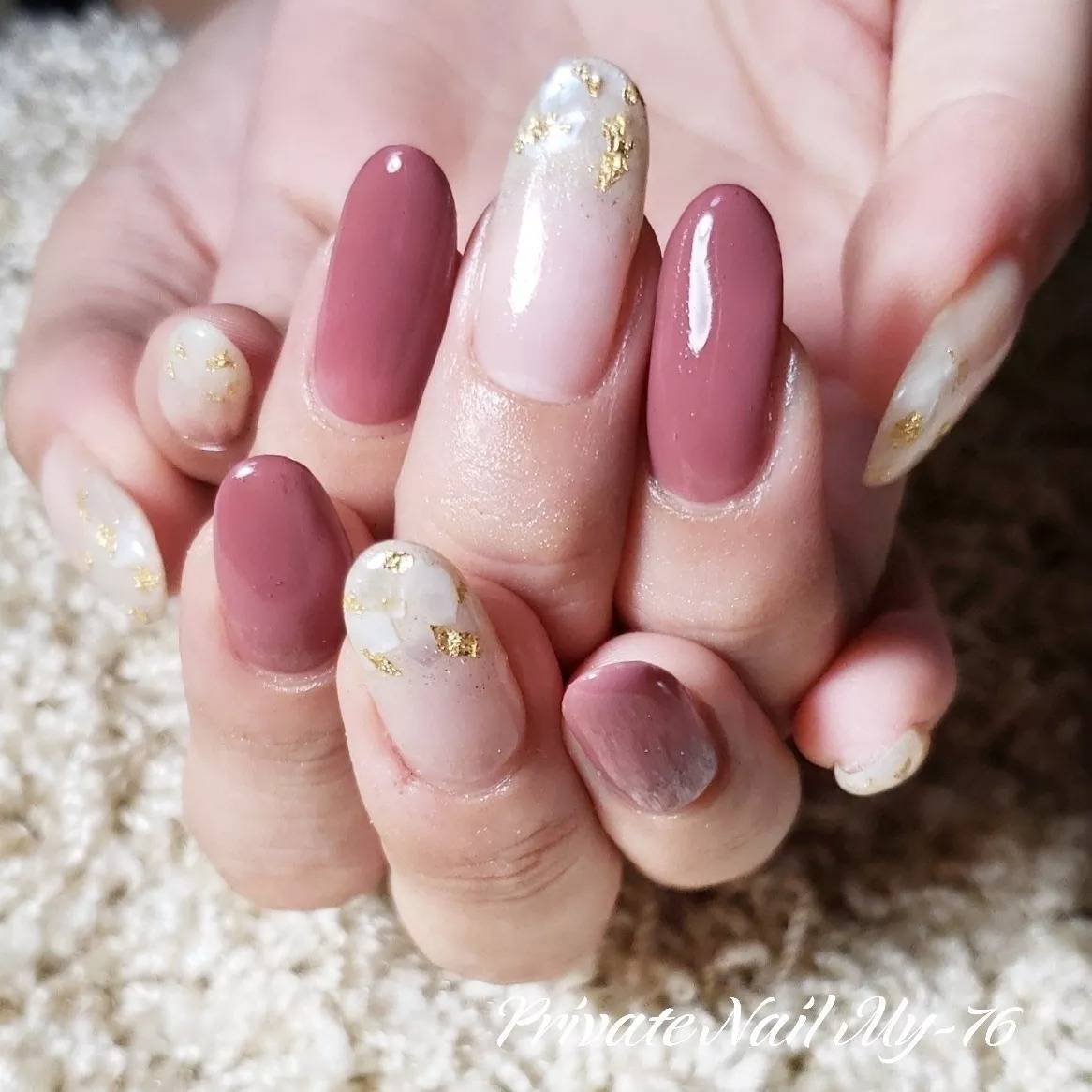 モーヴピンクネイル