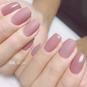  モーブピンクネイル 