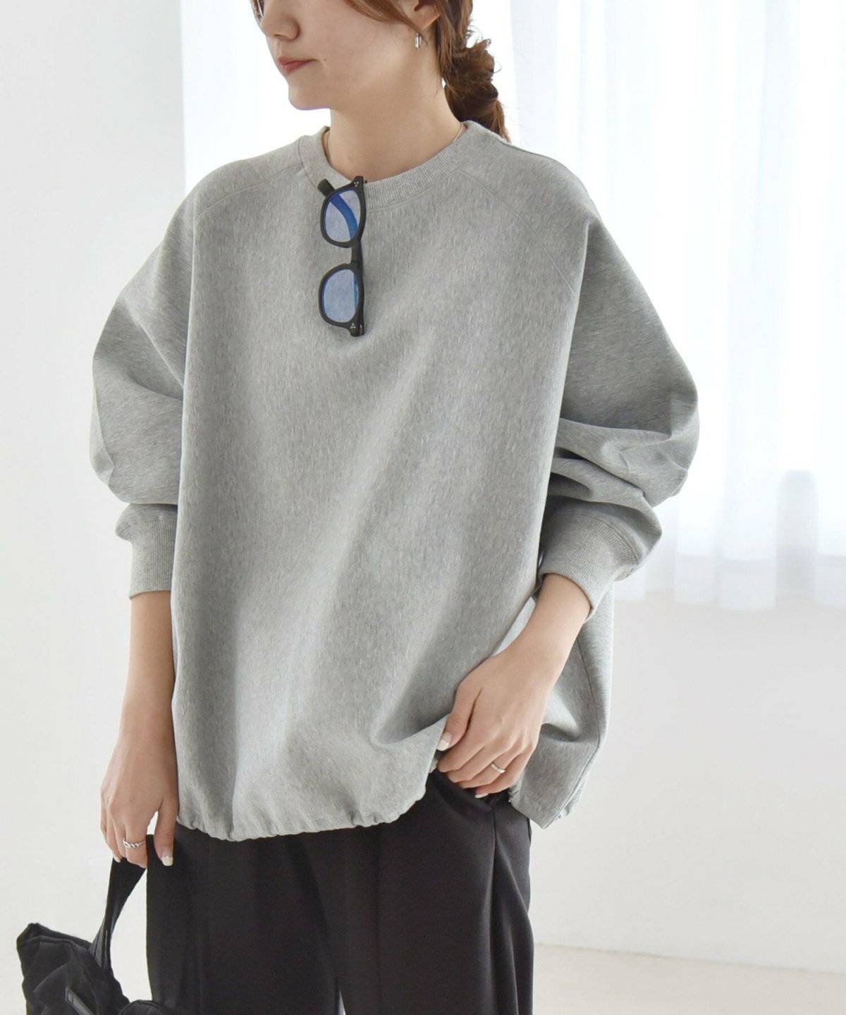 SHIPS ポンチ ドロスト ルーズ プルオーバー