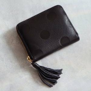  UN BILLION ドット型押し・ジャバラカードウォレット 