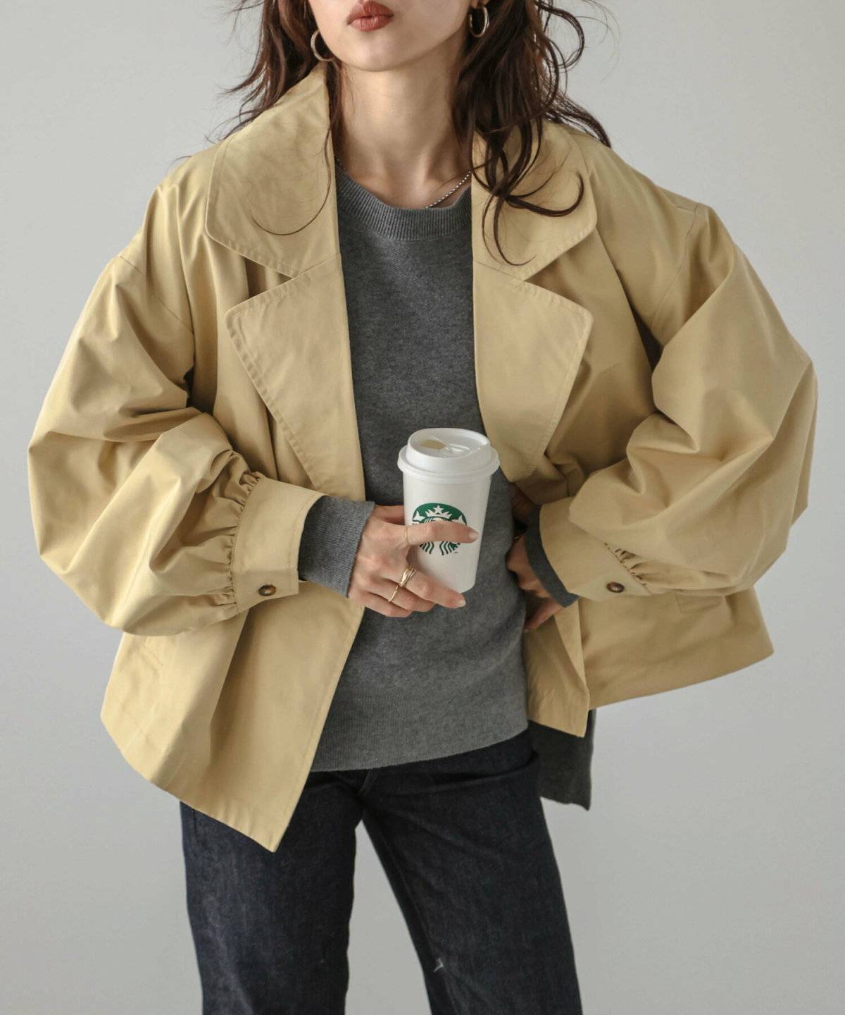 デニムパンツコーデ