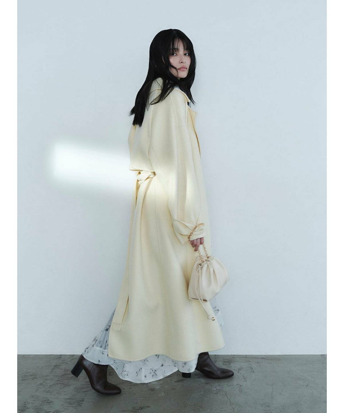 ロングコートコーデ