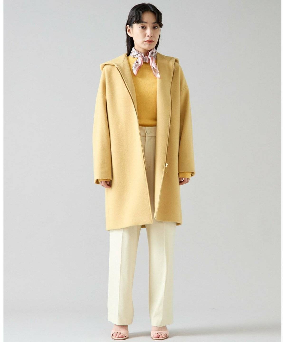 ロングコートコーデ