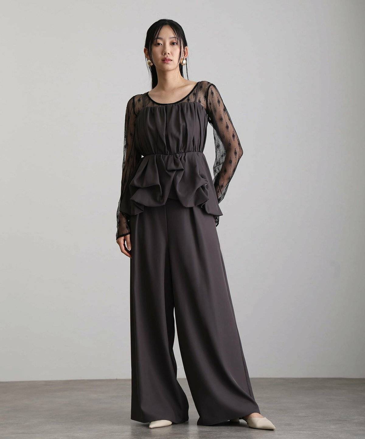 ベアパンツドレス