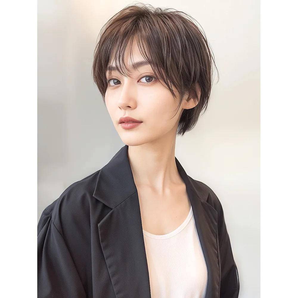 大人美人な抜け感ショートウルフ