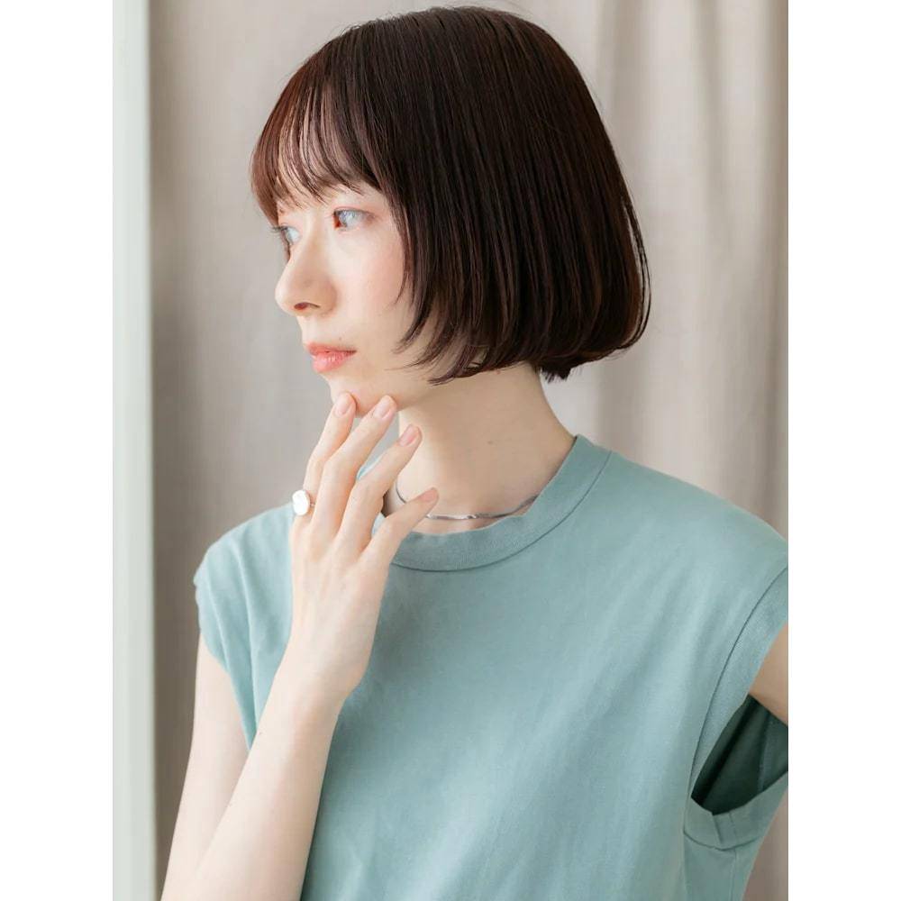 フェイスレイヤー×切りっぱなしボブ