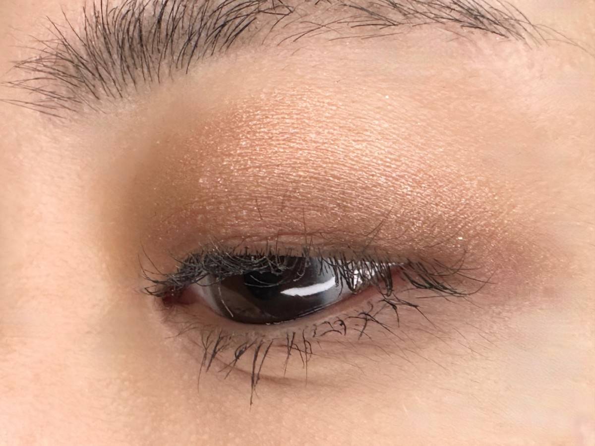 Enamor バイカラーアイズ 01アーモンドハニー 仕上りイメージ