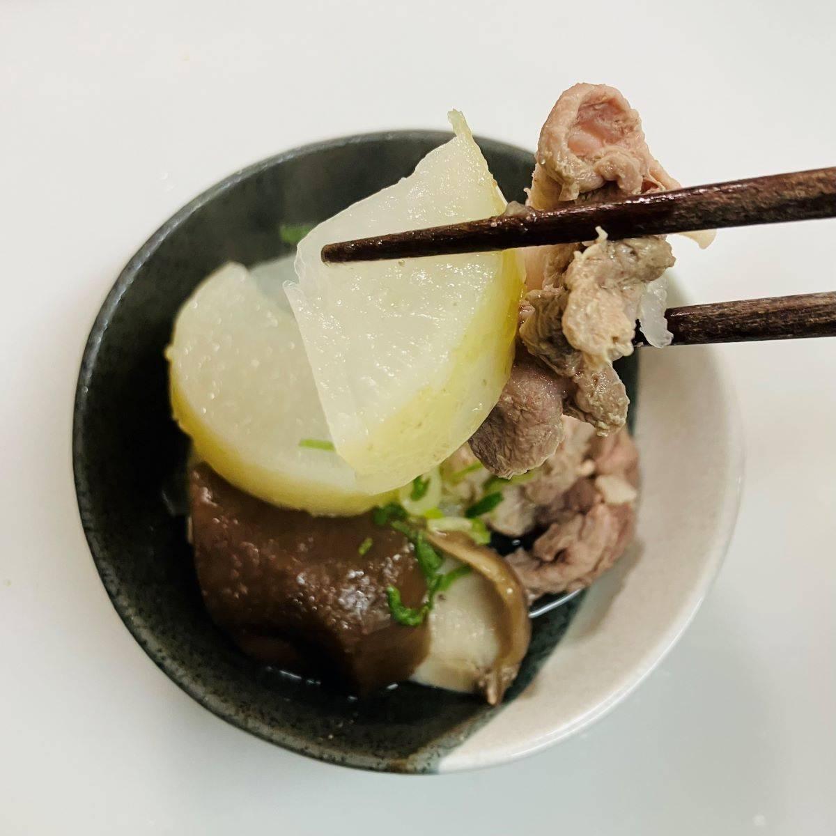 JAグループ公式の「減塩☆皮ごと大根と豚肉の旨煮」のレシピ