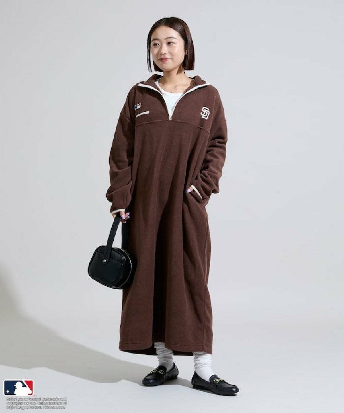 フリースワンピース