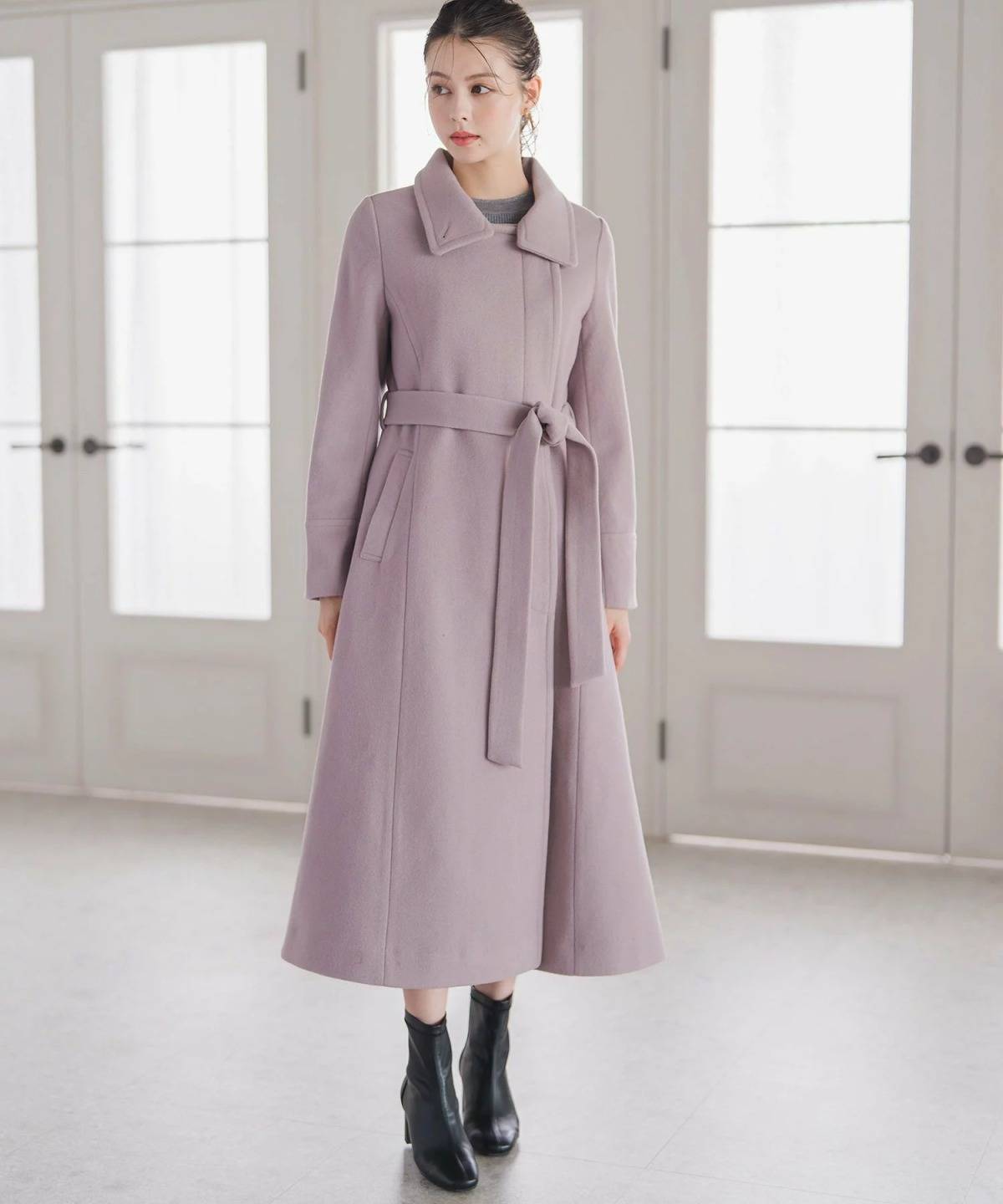 MISCH MASCH ブローチ付きスタンドカラー3wayコート