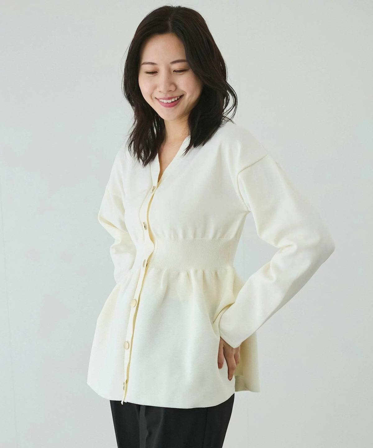 JAYRO ペプラムカーディガン