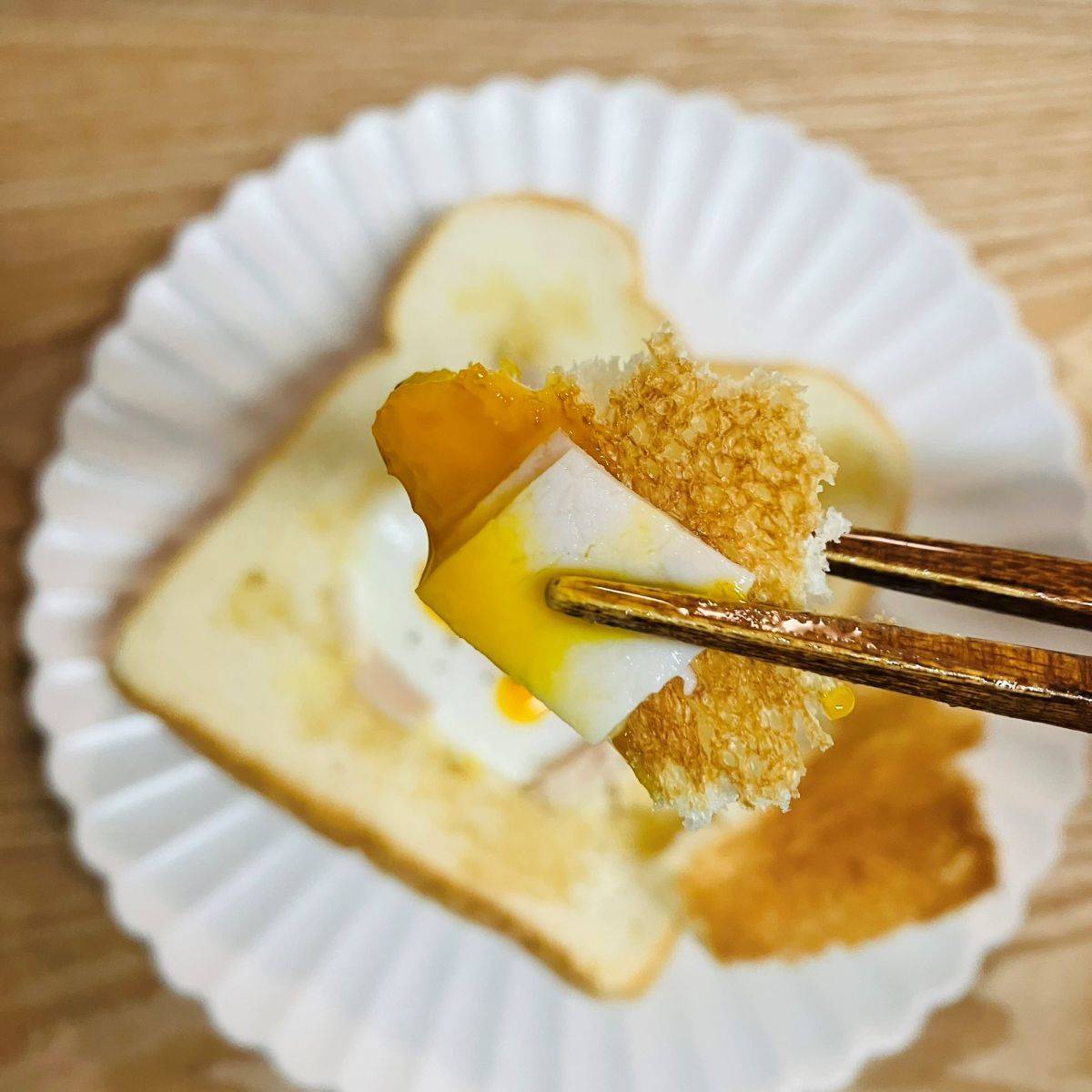 ヤマザキ公式の「オリーブオイル香る ガレット風トースト」のレシピ