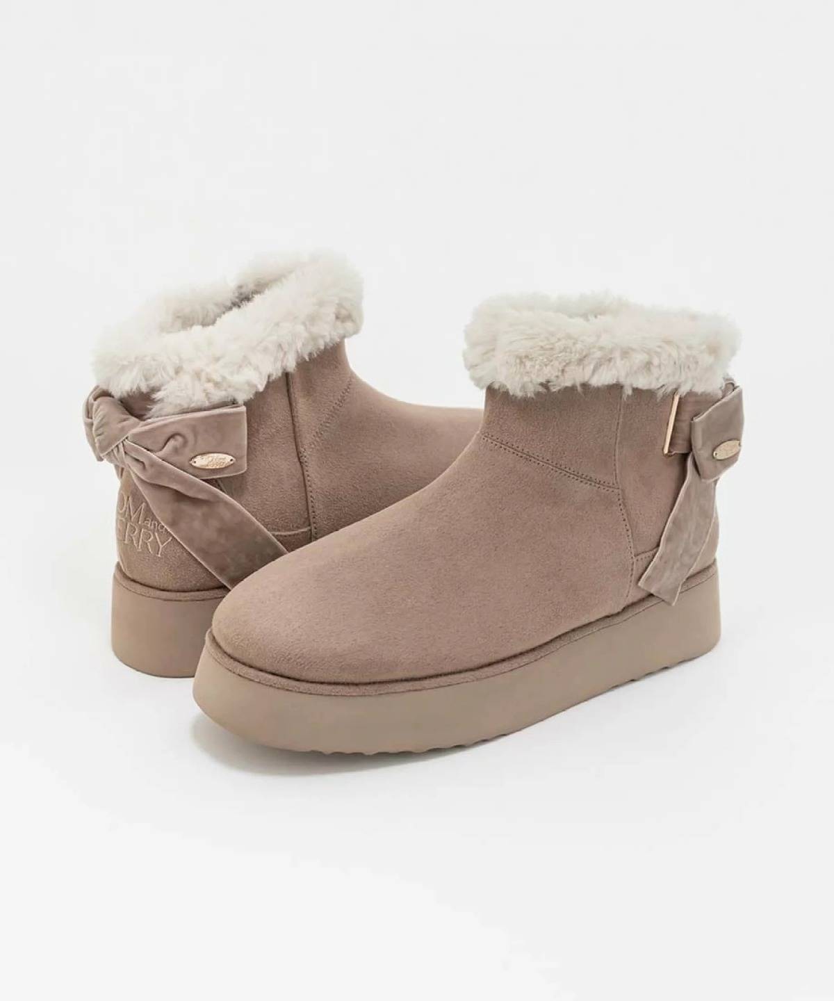 RANDA バックリボンムートンブーツ