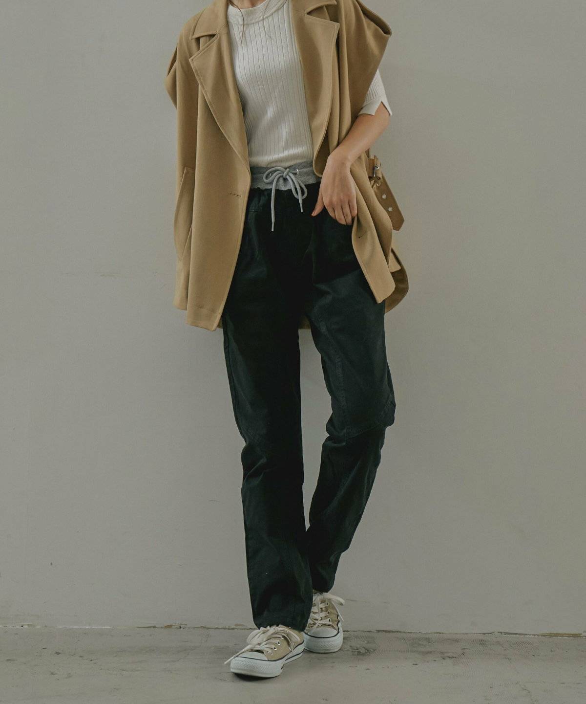 サルエルパンツコーデ