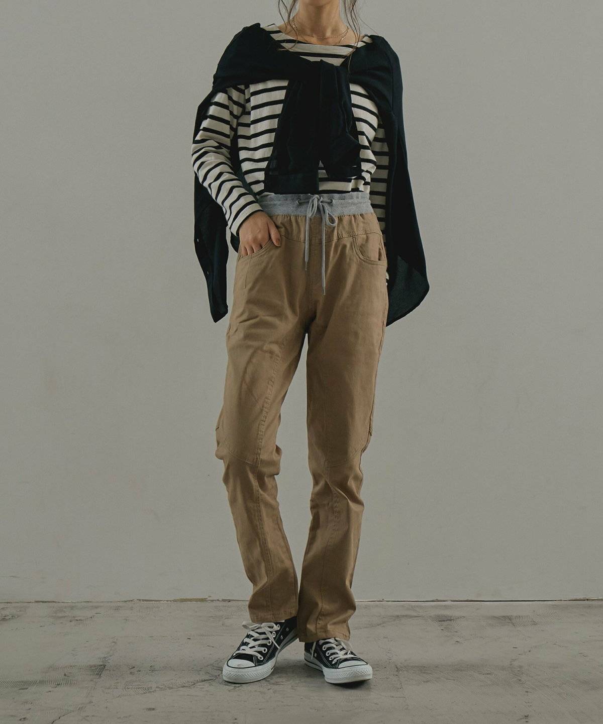 サルエルパンツコーデ