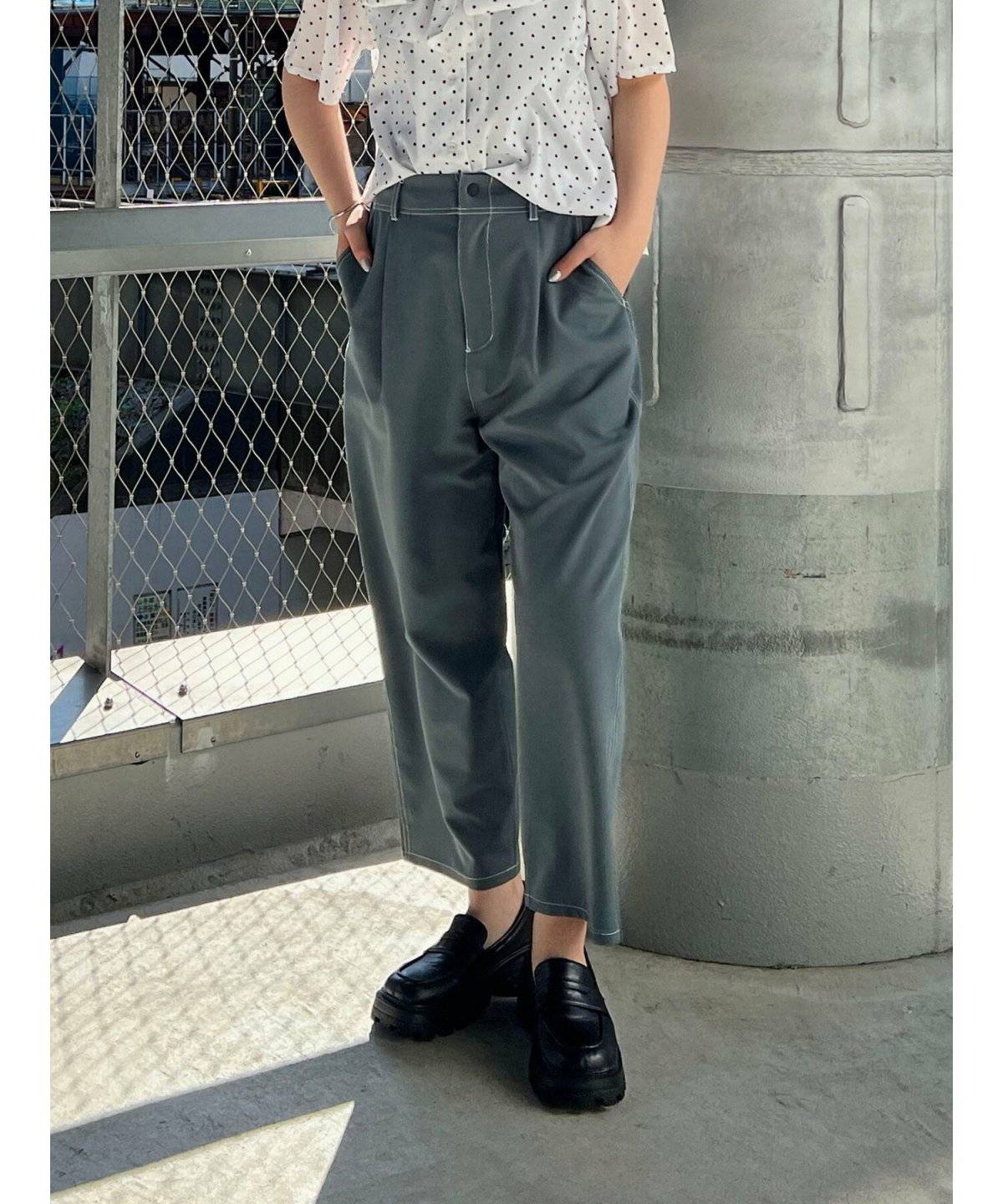 サルエルパンツコーデ