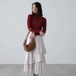 ボルドーニットの秋コーデ。マネしたいおしゃれな着こなし10連発！