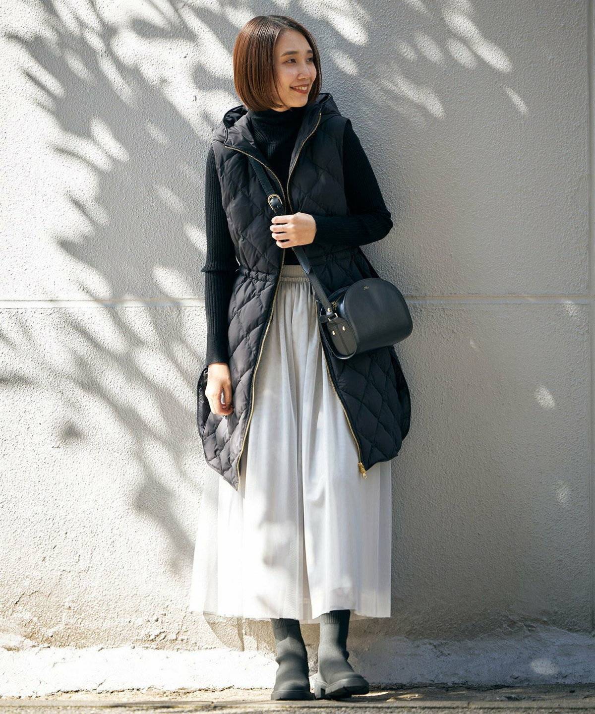 インナーダウン×スカート