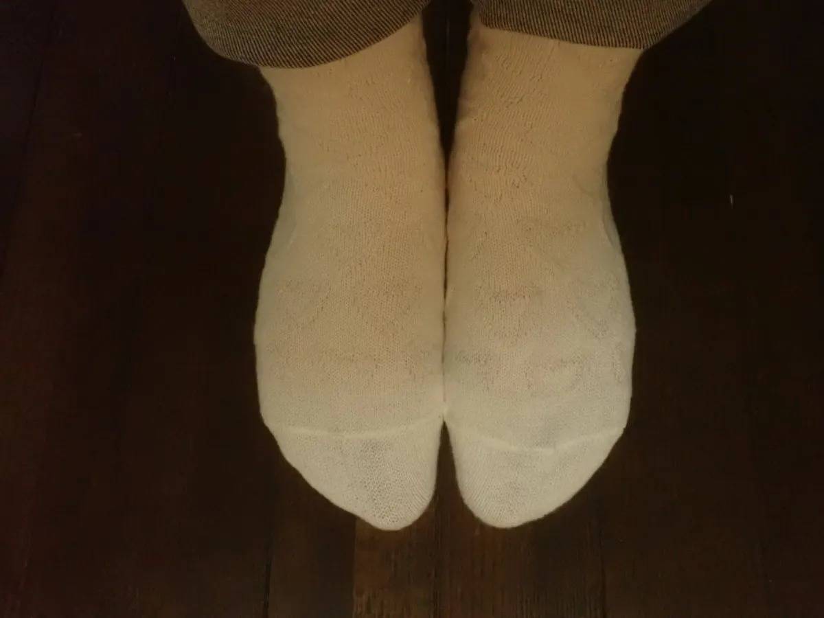 DAISO(ダイソー):レギュラーソックス(ふんわりフロート、ハート柄)