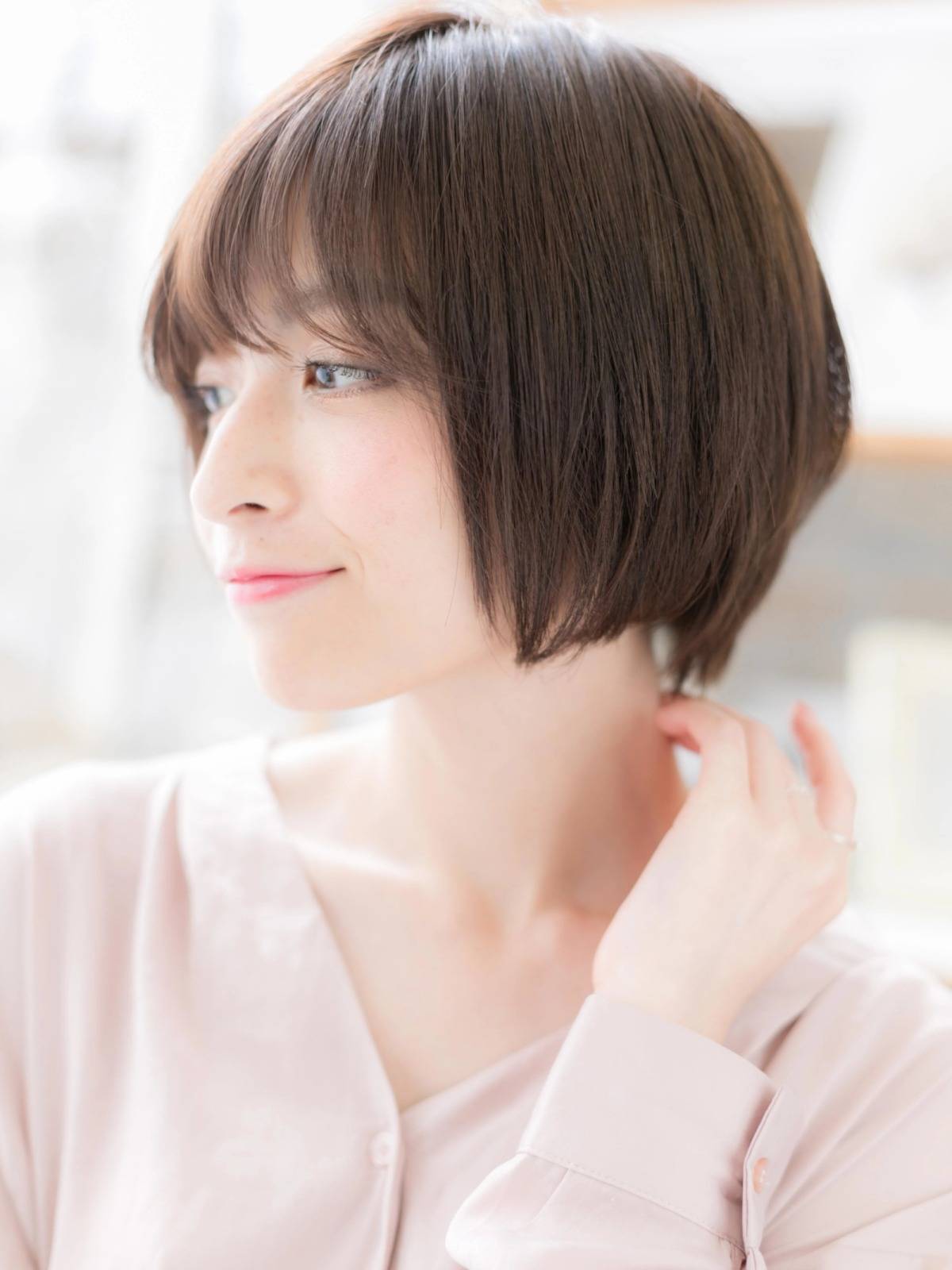 好感度高め丸みボブ