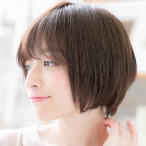  好感度高め丸みボブ 