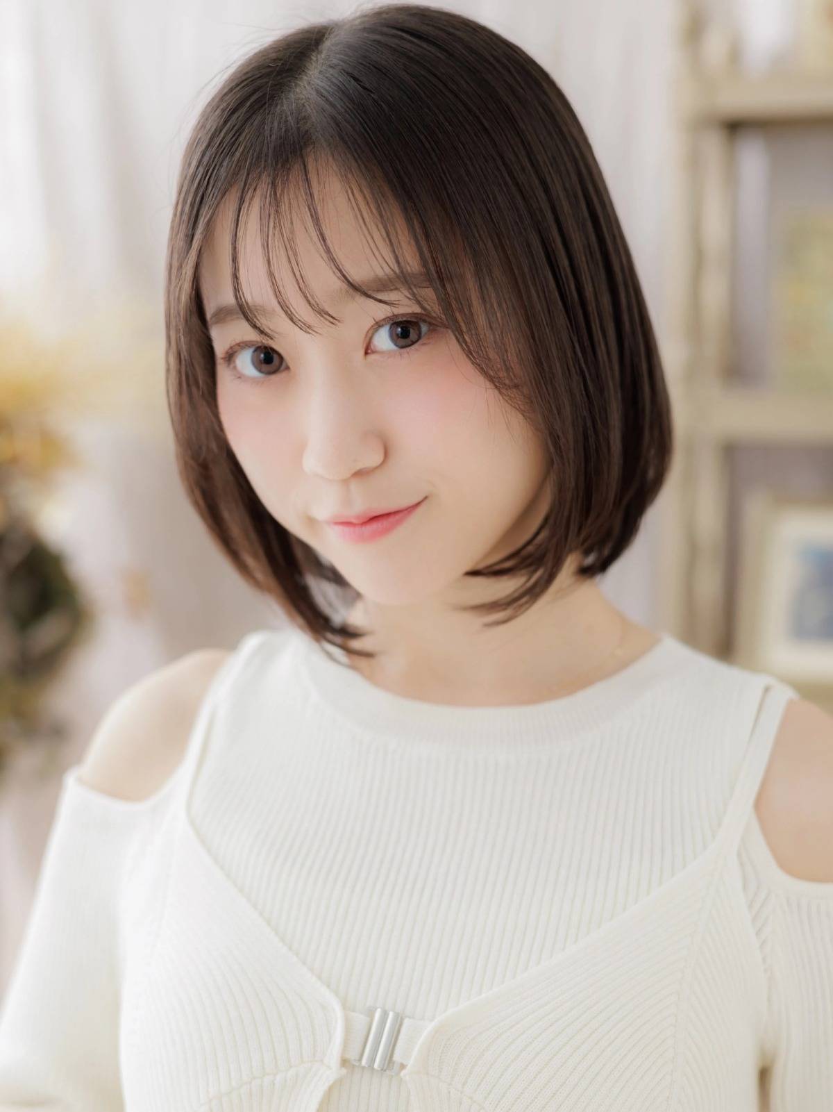 大人可愛い前下がりボブ